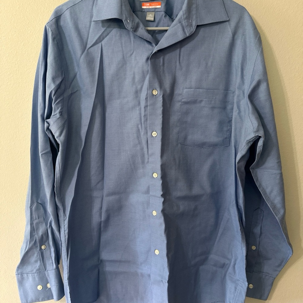 Van Heusen Blue Dress Shirt Classic Fit